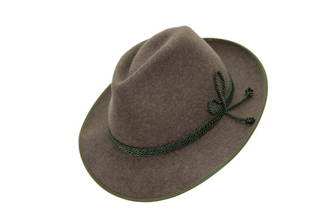 Robust Upper Bavarian Sixer Traditional Hat Brown