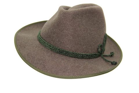Robust Upper Bavarian Sixer Traditional Hat Brown