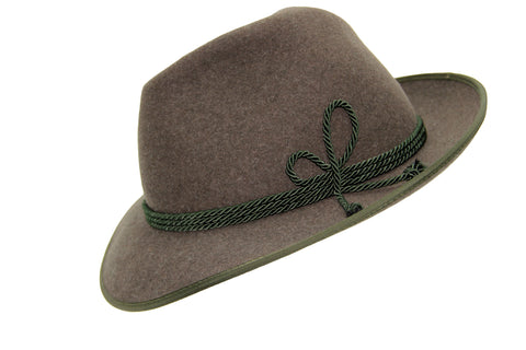 Robust Upper Bavarian Sixer Traditional Hat Brown
